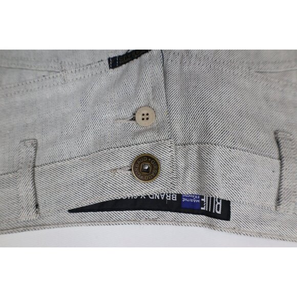 Deadstock Vtg 90s Marithe Francois Girbaud Mens 32 Baggy Denim Jean Shorts Gray - Picture 9 of 16